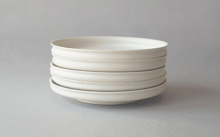 【波佐見焼】KINU 6寸皿 5点セット（艶なし）【studio wani】[MB84]