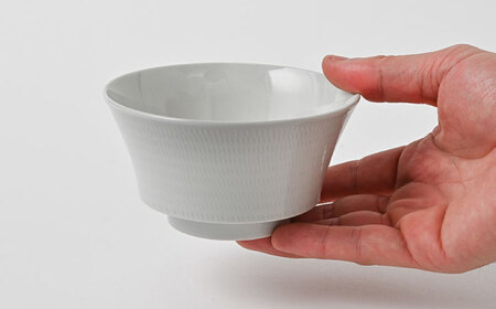 【波佐見焼】とびかんな ほどよく小さなお碗 4点セット 青白釉・グレー・白磁・織部色【福田陶器店】[PA383]