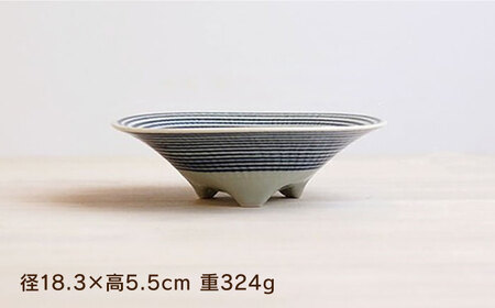 【波佐見焼】藍駒 三つ足小鉢 4点セット【和山】[WB174]