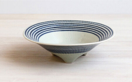 【波佐見焼】藍駒 三つ足小鉢 4点セット【和山】[WB174]