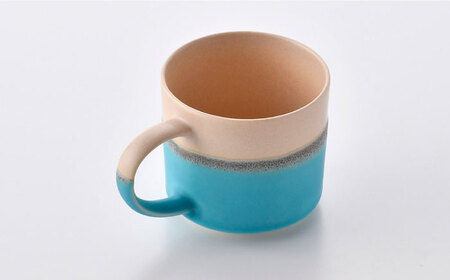 【波佐見焼】Scenery（シーナリー）トルコブルー マグM　2個セット　【光春窯】[XD117]