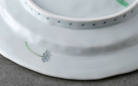 【波佐見焼】山紫陽花 8寸皿 1点【藍水】[GB59]