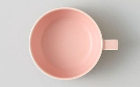 【波佐見焼 マルヒロ】HASAMI SEASON 01 ブロックマグスープペアセット（2点）ピーチ×アイスグリーン[EB209]