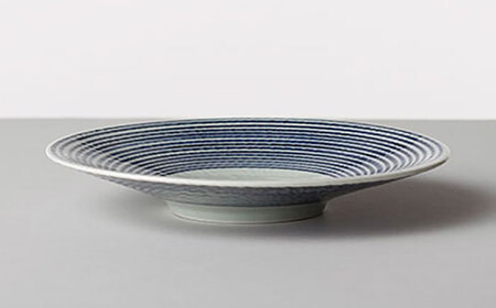 【波佐見焼 マルヒロ】BARBAR 藍駒 中皿・大皿ペアセット（4点）[EB214]