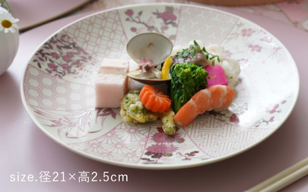 【波佐見焼】金襴 古伊万里 7号皿 紅（化粧箱入り）2枚セット【FOURGRACE】[UG07]