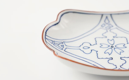 【波佐見焼】桜透かし彫紋 深木甲皿 2枚セット【FOURGRACE】[UG09]