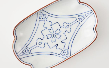 【波佐見焼】桜透かし彫紋 深木甲皿 2枚セット【FOURGRACE】[UG09]