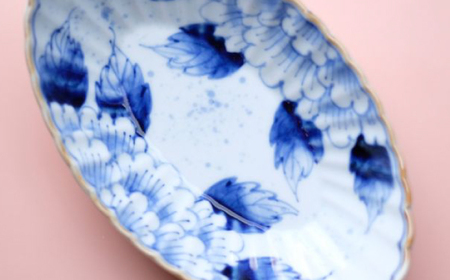 【波佐見焼】吹墨牡丹絵 菊割小鉢 2枚セット【FOURGRACE】[UG11]