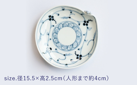 【波佐見焼】木の実唐草 一閑人銘々皿 2枚セット【FOURGRACE】[UG13]