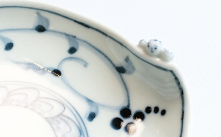 【波佐見焼】木の実唐草 一閑人銘々皿 2枚セット【FOURGRACE】[UG13]