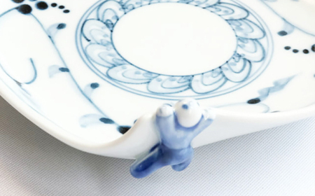 【波佐見焼】木の実唐草 一閑人銘々皿 2枚セット【FOURGRACE】[UG13]