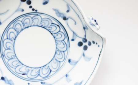 【波佐見焼】木の実唐草 一閑人銘々皿 2枚セット【FOURGRACE】[UG13]