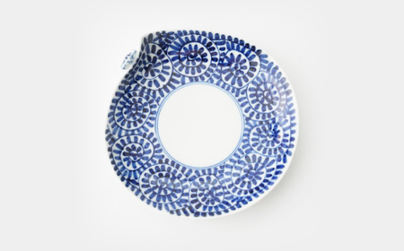 【波佐見焼】一閑人銘々皿 万歴渦・面取花唐草・藍唐草・蛸唐草 4枚セット【FOURGRACE】[UG16]