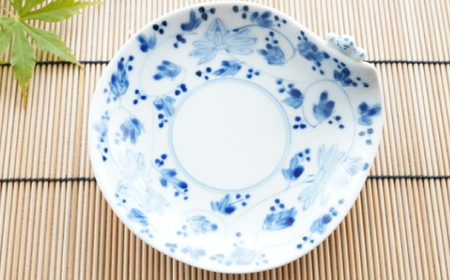 【波佐見焼】一閑人小皿 万歴渦・面取花唐草・藍唐草・蛸唐草 4枚セット【FOURGRACE】[UG17]