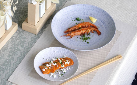 【波佐見焼】大皿 sazanami 23.5cmプレート 5色 セット【和山】[WB181]