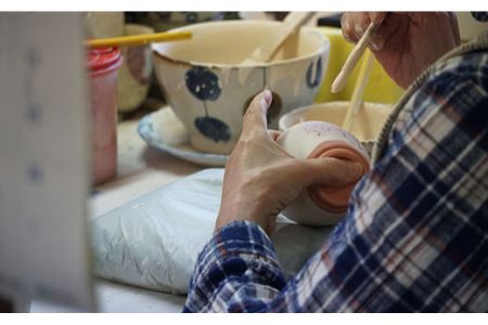 【波佐見焼】ブロンズ プレート Lブルー 2枚セット 食器 皿 【藍染窯】 [JC15]  波佐見焼