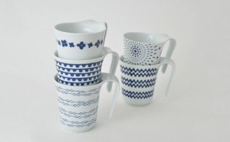 持って実感 驚きの持ちやすさ シュエット ユニバーサルマグカップ ５個セット 波佐見焼 福田陶器店 Pa06 長崎県波佐見町 ふるさと納税サイト ふるなび