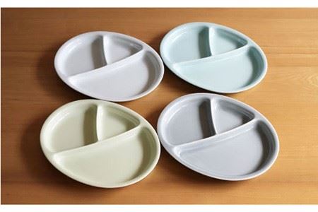 白山陶器】【仕切り皿】Yトレイ(大) ミント 2枚セット 食器 皿