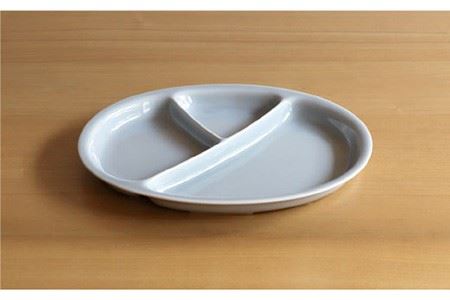 【白山陶器】【仕切り皿】Yトレイ(大) グレイ 2枚セット 食器 皿 【波佐見焼】 [TA99] 波佐見焼