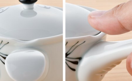 【波佐見焼】 パキラシリーズ ハッピー急須 ティーポット 陶器 食器 皿 【まるしん】 [WD22]  波佐見焼