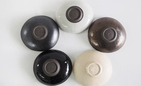 【波佐見焼 マルヒロ】BARBAR たたら 中鉢（5点）全5柄 [EB20] 波佐見焼