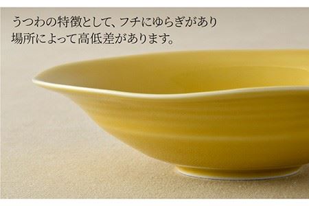 【波佐見焼】多用鉢 2枚セット （イエロー） カレー皿 パスタ皿 食器 食器 皿 【光春窯】 [XD12] 波佐見焼