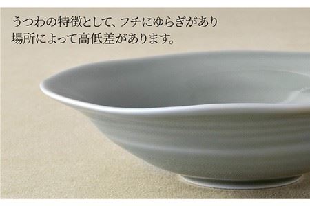 【波佐見焼】多用鉢 2枚セット （グレー） カレー皿 パスタ皿 食器 【光春窯】 [XD13] 波佐見焼