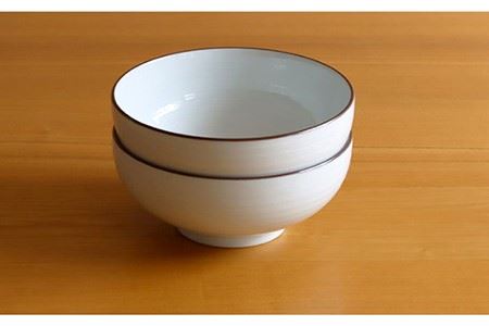 【白山陶器】【定番のシリーズ】白磁千段5寸浅めん丼 2ピースセット 食器 皿 【波佐見焼】[TA108] 波佐見焼