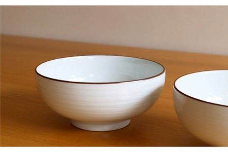 【白山陶器】【定番のシリーズ】白磁千段5寸浅めん丼 2ピースセット 食器 皿 【波佐見焼】[TA108] 波佐見焼