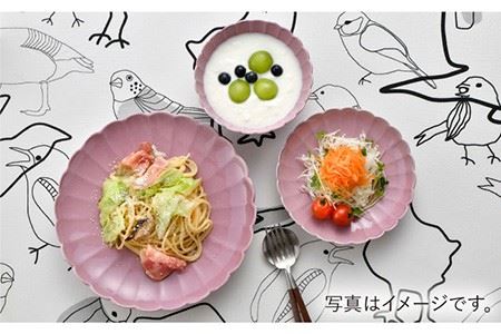 【波佐見焼】RINKA プレート ボウル 3点セット ピンク 食器 皿 【長十郎窯】 [AE30] 波佐見焼