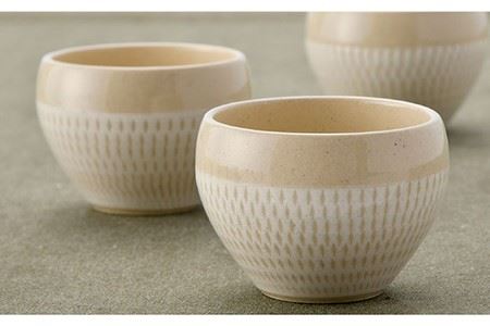 【波佐見焼】飛び鉋 カップ 5点セット 小鉢 湯呑み スープカップ  食器 皿 【トーエー】 [QC39] 波佐見焼