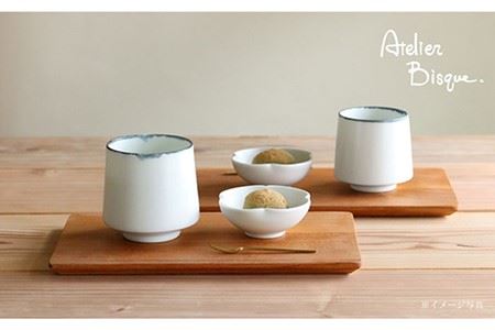 【波佐見焼】ペア 湯呑み 大・小 セット  食器 皿 【アトリエビスク】 [RD22]  波佐見焼