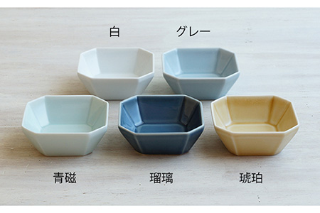 【波佐見焼】八角 プレート S 5枚セット 小皿 小鉢 食器 皿 【和山】 [WB122]  波佐見焼