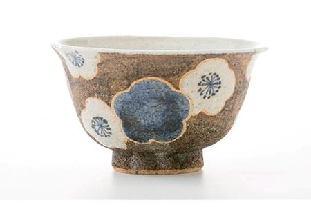 【波佐見焼】梅散らし どんぶり（青） 食器 皿 【洸彩窯】 [EE26]  波佐見焼