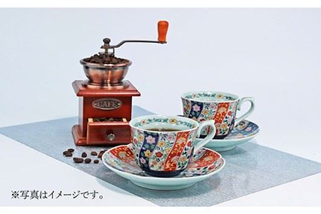 【波佐見焼】友禅桜絵 珈琲碗皿2客揃 食器 カップ 【不二商店】 [UC04] 波佐見焼