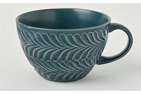 【波佐見焼】ローズマリー スープカップ デニム 5個セット 食器 皿 【福田陶器店】 [PA226]  波佐見焼