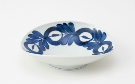 【波佐見焼】zen to 阿部 薫太郎 カレー皿「daily spice plate」ブルー・ブラウンセット 食器 パスタ皿 【中善】 [YE01] 波佐見焼