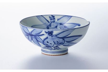 波佐見焼】古伊万里 青磁絵（手描）茶漬 5客揃 B 茶碗 食器 皿 【不二