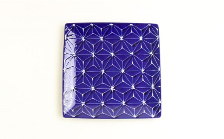 【波佐見焼】ホワイトライン麻 スクエア プレート L 2色セット 食器 皿 【翔芳窯】 [FE96]  波佐見焼