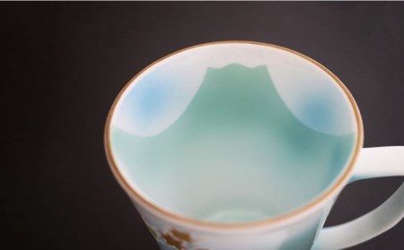 【波佐見焼】赤富士 あけぼのプレミアム マグカップ スカイブルー 食器 皿 【葉山窯】 [KF02]  波佐見焼