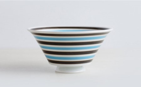 【波佐見焼】カラーボーダー おしゃれDON どんぶり 小皿 2色 ペアセット 食器 皿 【Cheer house】 [AC133] 波佐見焼