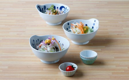 【波佐見焼】持ち手付き ボウル とんすい 6柄セット 食器 皿 【Cheer house】 [AC137] 波佐見焼