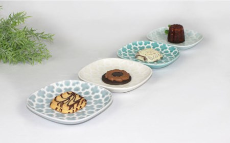 波形皿 焼き物用皿 45セット メラミン樹脂食器 レトロ柄 波形皿 焼き物用