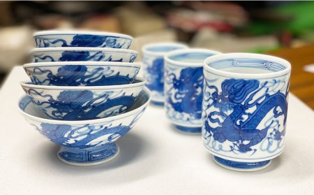 【波佐見焼】龍絵 L 茶碗 1点 食器 皿 【台丹窯】 [VC09]  波佐見焼