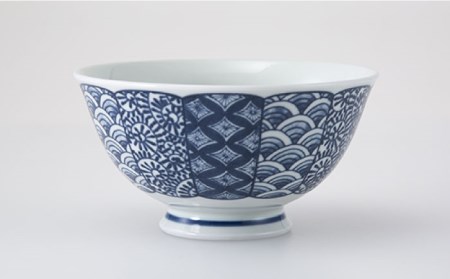 【波佐見焼】染錦文様 飯碗揃 茶碗 5点セット 食器 皿 【西海陶器】 1 20635 [OA247]  波佐見焼