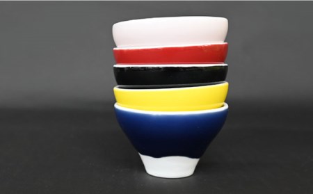 【波佐見焼】富士のぞき ぐい呑 5点セット 食器 皿 【協立陶器】 [TC91] 波佐見焼