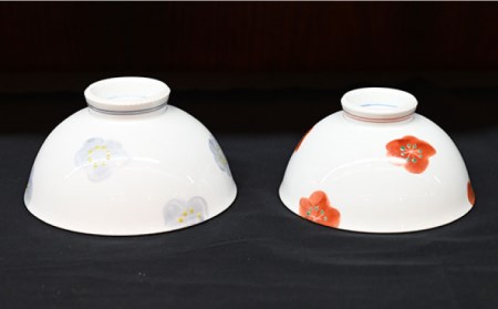 【波佐見焼】赤絵梅 茶碗・コップ 4点セット 食器 皿 【協立陶器】 [TC96] 波佐見焼