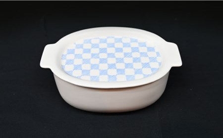 波佐見焼】便利な蓋つき！ グラタン皿 オーブンウェア 楕円蓋物 3点