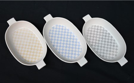 【大感謝祭対象】【波佐見焼】オーブンウェア グラタン皿 楕円グラタン鉢 3点セット 耐熱食器 オーブン可 食器 皿 【協立陶器】 [TC66] 波佐見焼