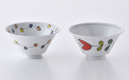 【波佐見焼】イケメン丼 どんぶり 2個セット（波風船、フューシャ） 食器 皿 【大新窯】 [DC102]  波佐見焼